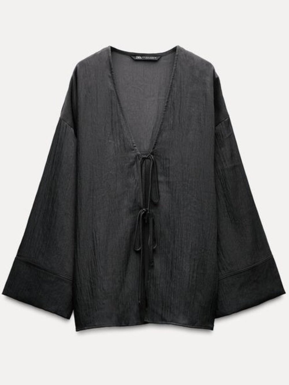 NWT ZARA Textured Kimono Shirt